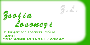 zsofia losonczi business card